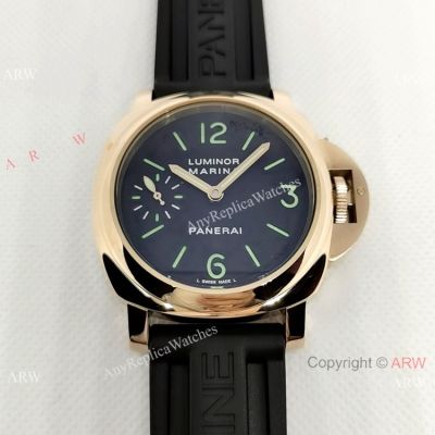 Officine Panerai Luminor Marina Rose Gold Fake Panerai Watch 44mm PAM00111